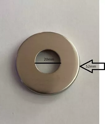 £7.99 • Buy Wall Flange /Pipe Cover Plate/Back Plate Brushed Chrome
