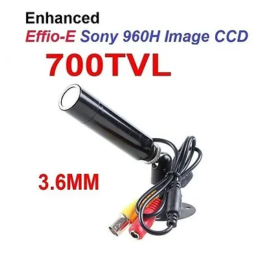 CCTV Lipstick Bullet Security Camera 700 TVL 3.6mm Weatherproof Sony CCD Mini • $43.95