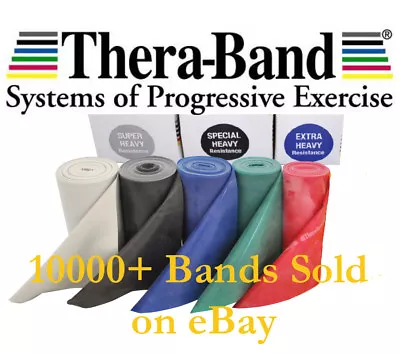 $14.50 • Buy Genuine Theraband Exercise Resistance Physio Thera-band Band 1.5m Medium To Max