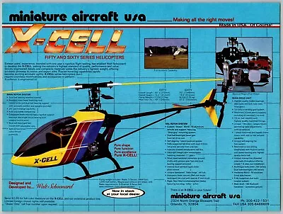 $11.99 • Buy Miniature Aircraft USA X-Cell R/C Helicopter Vintage Dec 1987 Full Page Print Ad