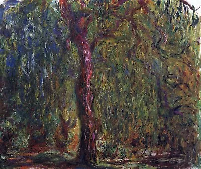 Weeping Willow By Claude Monet Giclee Fine Art Print Reproduction On Canvas • $49.95