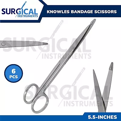 6 Knowles Bandage Scissors 5.5  Length - Medical Doctor Tools Nurse Accessories • $18.99