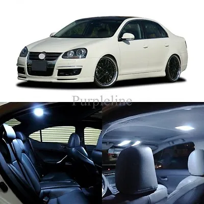 11 X White LED Interior Light For 2005 - 2010 Volkswagen VW Jetta MK5 + TOOL • $13.99