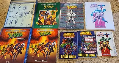 New Lot Marvel Super Heroes Adventure Game Book 1998 Roster Guide RPG + Heroclix • $99.99