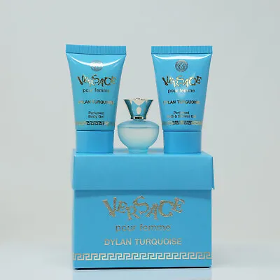 Versace Dylan Turquoise Women's EDT Body Gel Bath & Shower Gel Set NEW IN BOX • $26.49