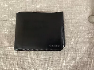 Calf Skin Cozsedy Black Slim Pocket Mens Leather Bifold Wallet • $18.99