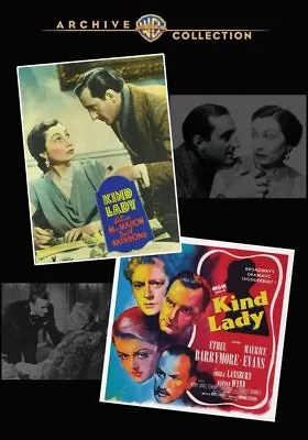 Kind Lady Double Feature (DVD) Aline MacMahon Ethel Barrymore Maurice Evans • $27.46