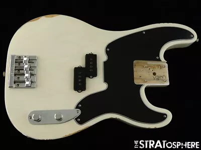 Fender Mike Dirnt Road Worn P Bass LOADED BODY Precision NITRO White Blonde • $569.99