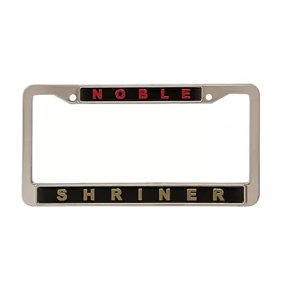 Noble Shriner License Plate Frame Holder NEW And Sealed • $18.99