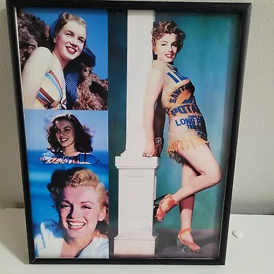 Marilyn Monroe Photos Age 18 Wearing Potato Gunnysack Dress Bathing Suit Framed • $7.99