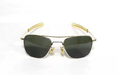 Vintage American Optical Aviator Pilot Sunglasses AO 5 1/2 • $256.43