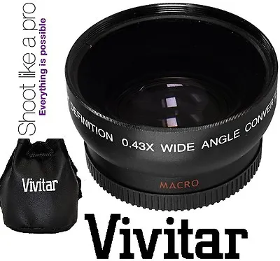 HD4 Optics Vivitar Wide Angle With Macro Lens For SAMSUNG NX100 (20mm/30mm Lens) • $16.95