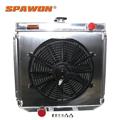 3 Row SPAWON For Ford Falcon XW XY 4.9L 5.8L 6cyl 1969-72 Radiator+Fan Shroud AT • $260