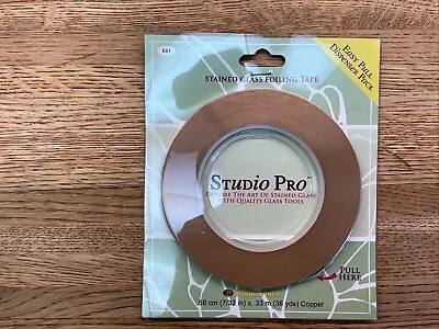 Studio Pro Stained Glass 7/32  Copper Foil In Dispenser Pack Roll • $10