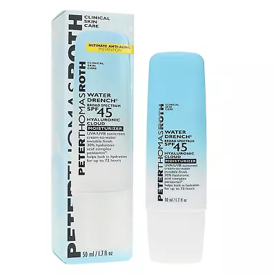 Peter Thomas Roth Water Drench Hyaluronic Cloud Moisturizer SPF45 1.7oz / 50mL • $17.95