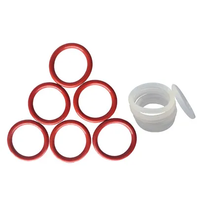 Food Safe Silicone O Ring OD 5mm-80mm 4mm Wire Diameter O Rings Seals Red/White • £1.98