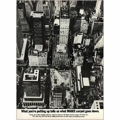 1974 Magee Carpet: What Youre Putting Up Vintage Print Ad • $6.75