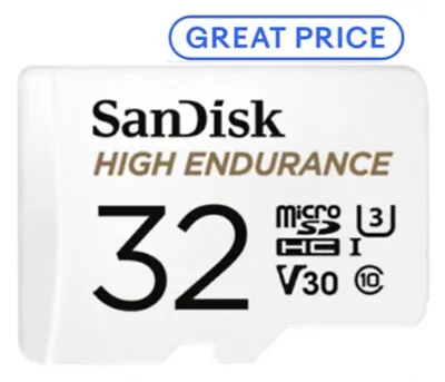 For Dash Cam SanDisk 32GB Micro SD U3 High Endurance Class 10 Card • £8.99