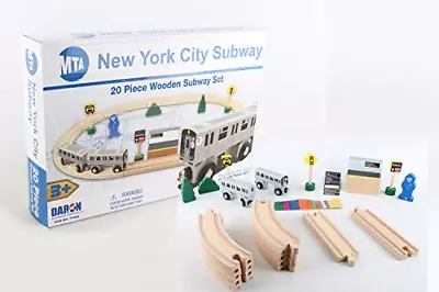 Daron NYC MTA 20Piece Wooden Subway Set • $40.63