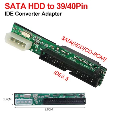 Serial ATA SATA To IDE/PATA 40 Pin Converter 2.5  3.5  Adapter Card XBox PC • £6.99