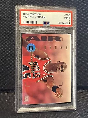 Michael Jordan 1994 Emotion Basketball Card #100 PSA 9 Mint Chicago Bulls GOAT • $35