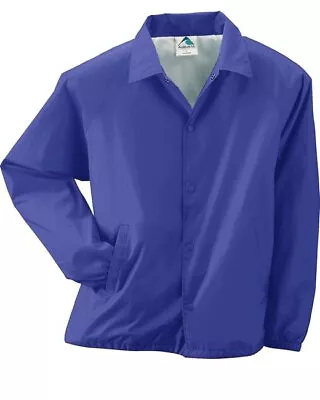 Augusta Sportswear Coach's Nylon Jacket Men's S-3XL 4XL 5XL Water Resistant 3100 • $24.48