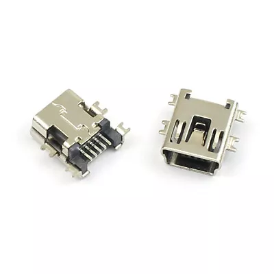 20Pcs Mini USB Type B 5 Pin Socket 5P Female SMT SMD Panel Mount Connector • $2.99