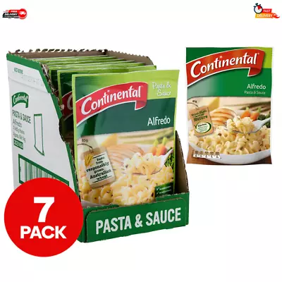 7 X Continental Pasta & Sauce Alfredo 85G Ready In Minutes! Light Meal Side Dish • $19.18