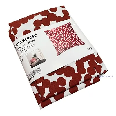 IKEA GULLBERGSÖ Cushion Cover In/outdoor Red/dot Pattern 20×20  (COVER ONLY) • £12.53