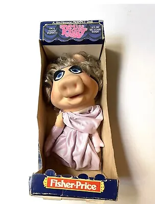 Fisher Price Miss Piggy Hand Puppet #855 Jim Henson Muppet Doll 1978 --NOS • $125