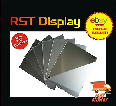 £5.75 • Buy Acrylic Plastic Mirror Shatterproof Perspex Sheet Tile Wall Mounted A6 Upto A3