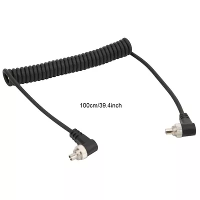 £6.35 • Buy 100cm Male To Male Flash PC Sync Cable For Camera Flash Light Connection Cab