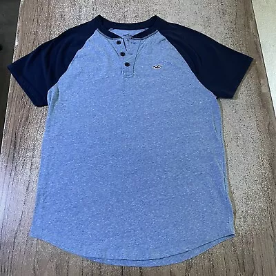 Hollister Men’s Henley Tee Shirt Size M #29643 • $7.99