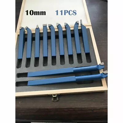 11Pcs Carbide Metal Lathe Tool/Knife Set Cutting Turning Bits For Mini Lathe10mm • $45.98