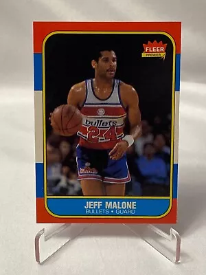 1986 Fleer #67 Jeff Malone Washington Bullets • $10