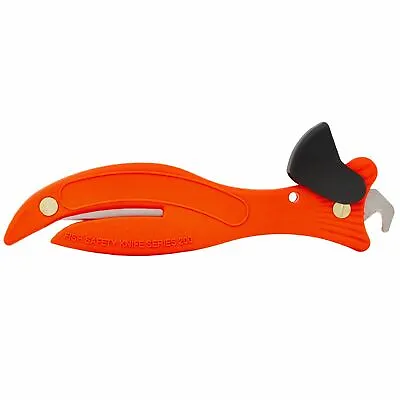 Fish 200 1x Orange Original Enclosed Blade Safety Box Tape Cutter Opener Tool • £6.99