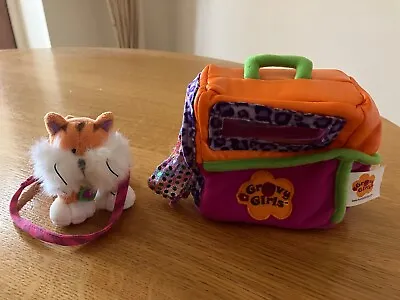Groovy Girls Groovy Pets Tiger Cat Calyx With Leash & Pet Carrier Manhattan Toy • £12.50