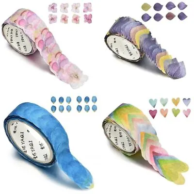 $9.05 • Buy 200Pcs Stickers Flower Petal Washi Tape Masking Tape Decorative Decals DIY Craft