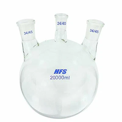 $275 • Buy HFS(R) 20L 3 Neck Borosilicate Round Bottom Flasks - 34/45, 24/40, 34/45