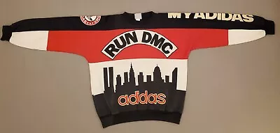 Vintage Rare Original Adidas 1986 Run DMC Sweatshirt 80s Rap Hip Hop Size L • $500