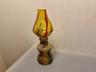 Vintage Kerosine Oil Lantern Hand Made Hong Kong Glass • $33