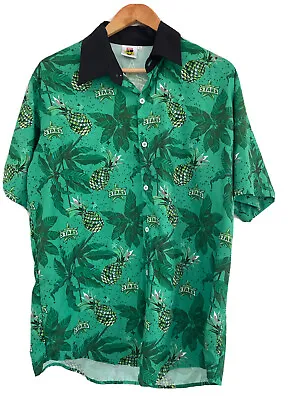 KFC BBL Cricket Green Melbourne Stars XL Adult Short Sleeve Button Shirt Mens • $16.95