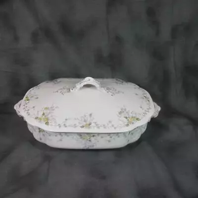 Antique T. R. Boote Waterloo Potteries SCHONBRUNN Covered Vegetable Bowl 9  X 6  • $28.99