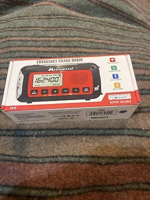 Midland ER40 Emergency Crank Weather Alert Radio W/ Flashlight • $43.49