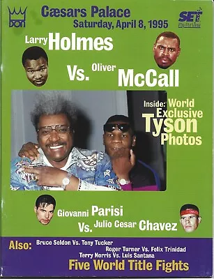 Rare 1995 Larry Holmes Vs Oliver Mccall Program Mike Tyson Chavez King Trinidad • $24.99