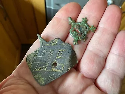 Two Medieval Harness Pendants.Metal Detecting Finds • £7.50