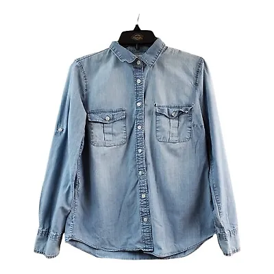 J Crew The Perfect Shirt Women's Size Small S Denim Button Up • $7.99