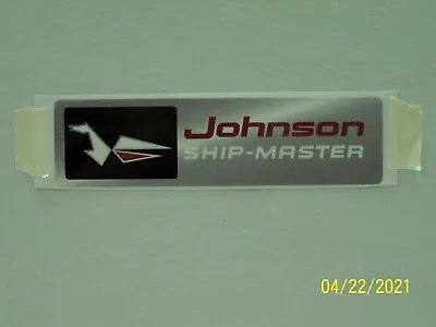 Vintage Johnson Ship - Master Outboard Motor Control Panel Decal • $16.99