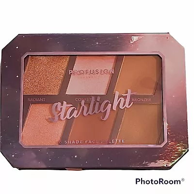 Profusion Cosmetics Starlight 6 Shade Face Palette Bronzer Contour Sealed New • $14.23