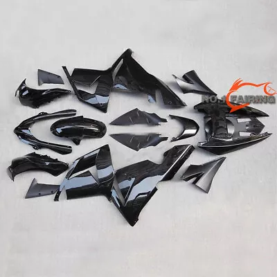 Vivid Black Fairing For KAWASAKI Ninja ZX-10R 2004 2005 10R ZX1000C ABS Bodywork • $349.99